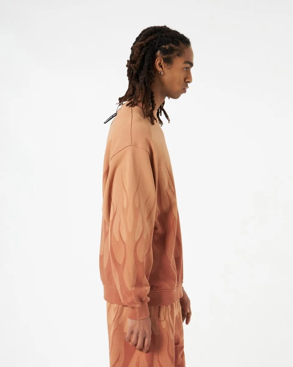 Flame-Printed Sweatshirt