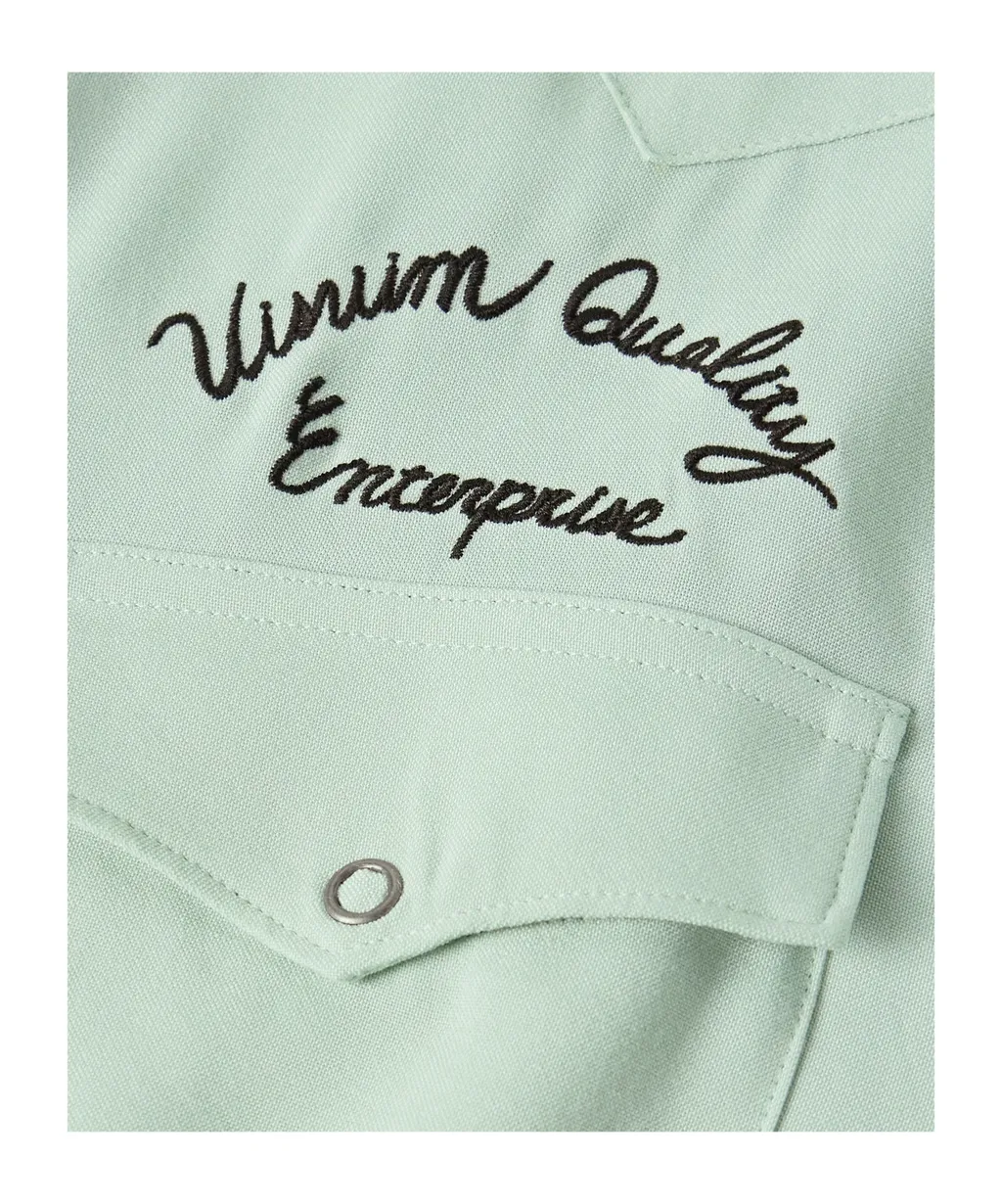 Embroidered Snap-Button Shirt