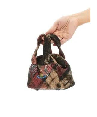 Logo Embroidered Mini Handbag