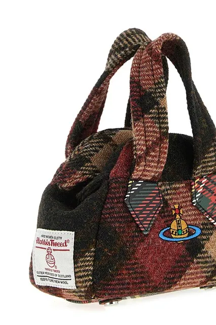 Logo Embroidered Mini Handbag
