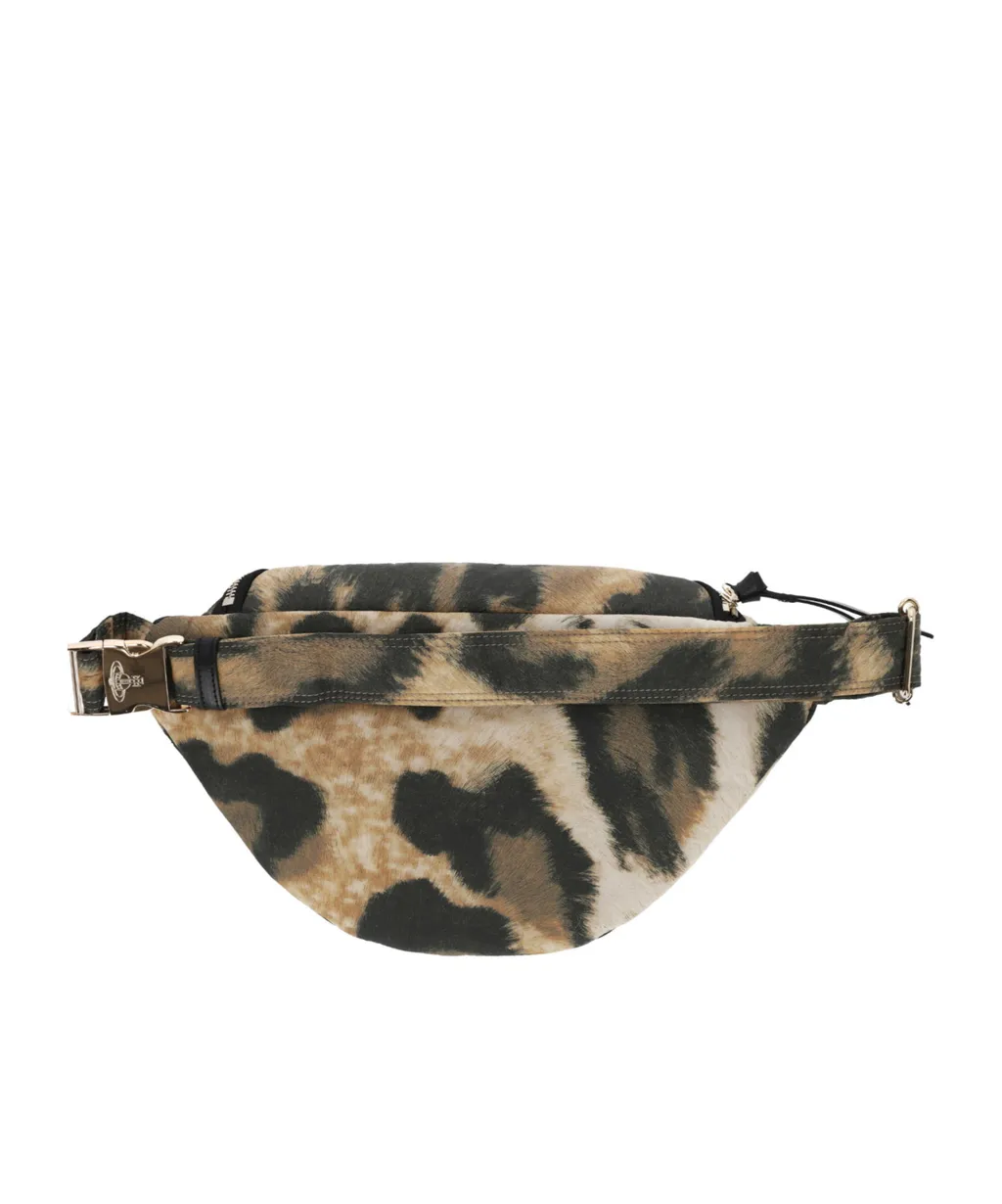 Graphic Printed Zipped Belt Bag