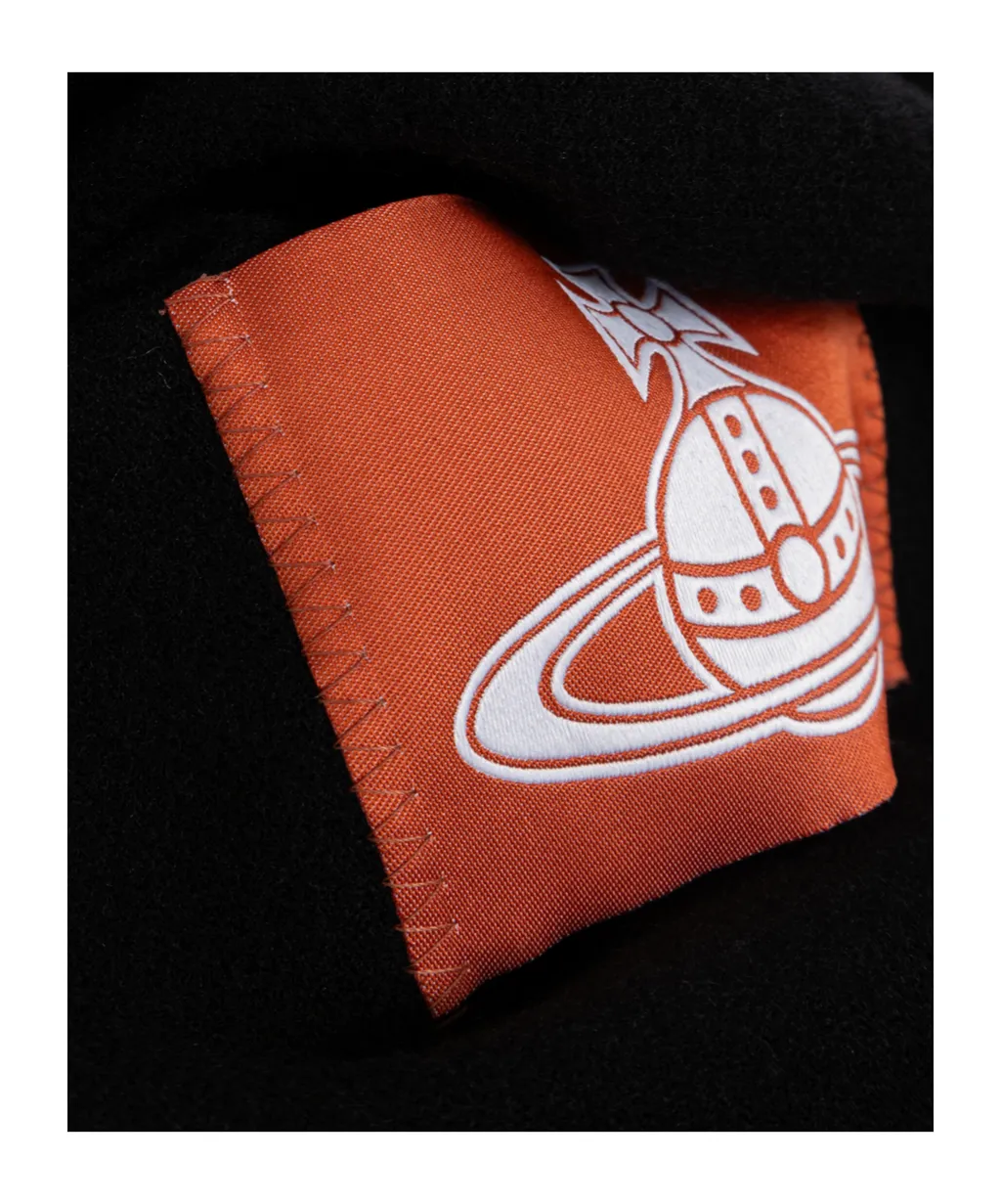 Logo-Patch Fringed Scarf