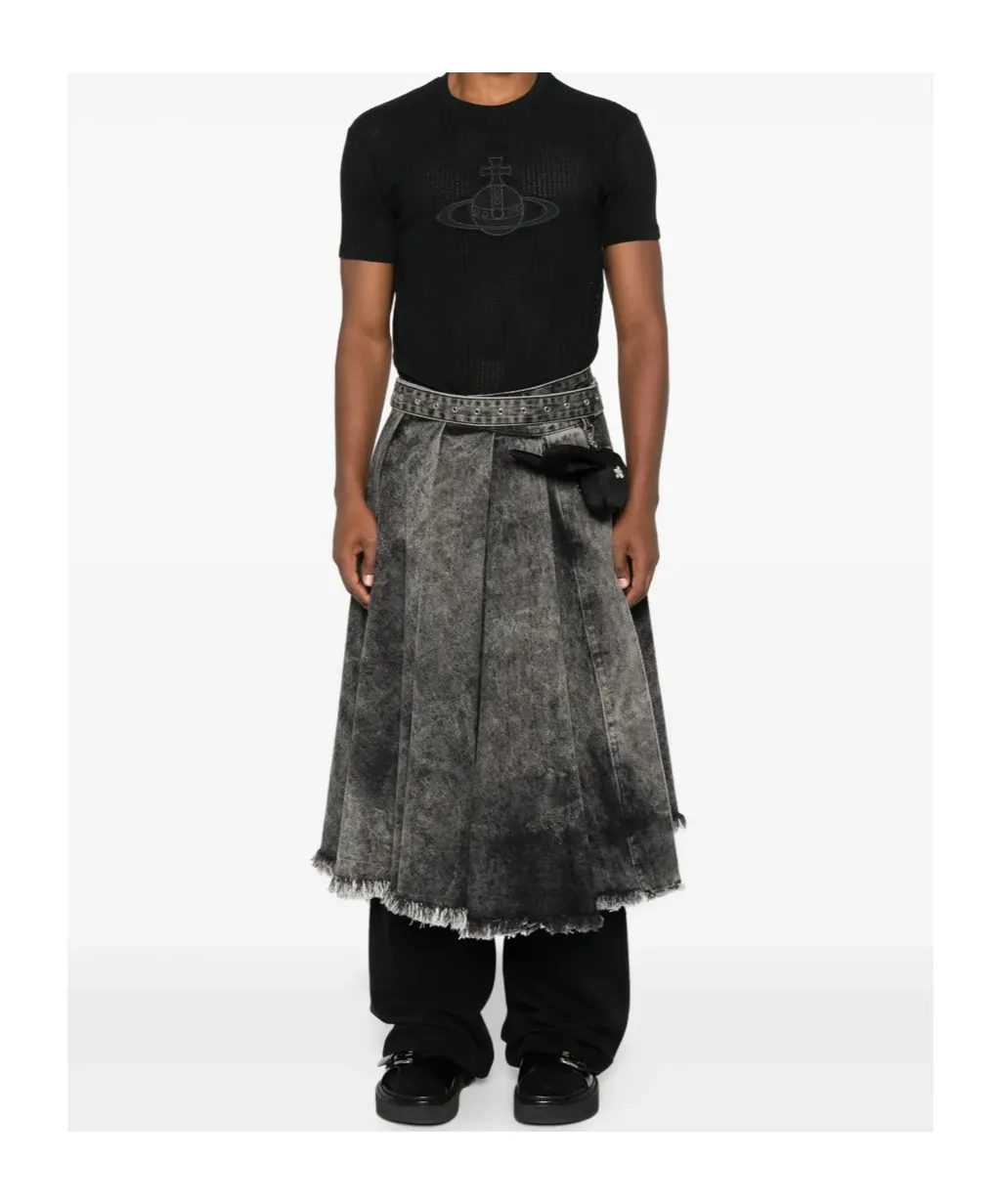 Orb-Embellished Ribbed T-Shirt