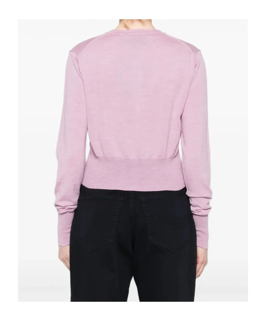 Orb Embroidered Cropped Cardigan