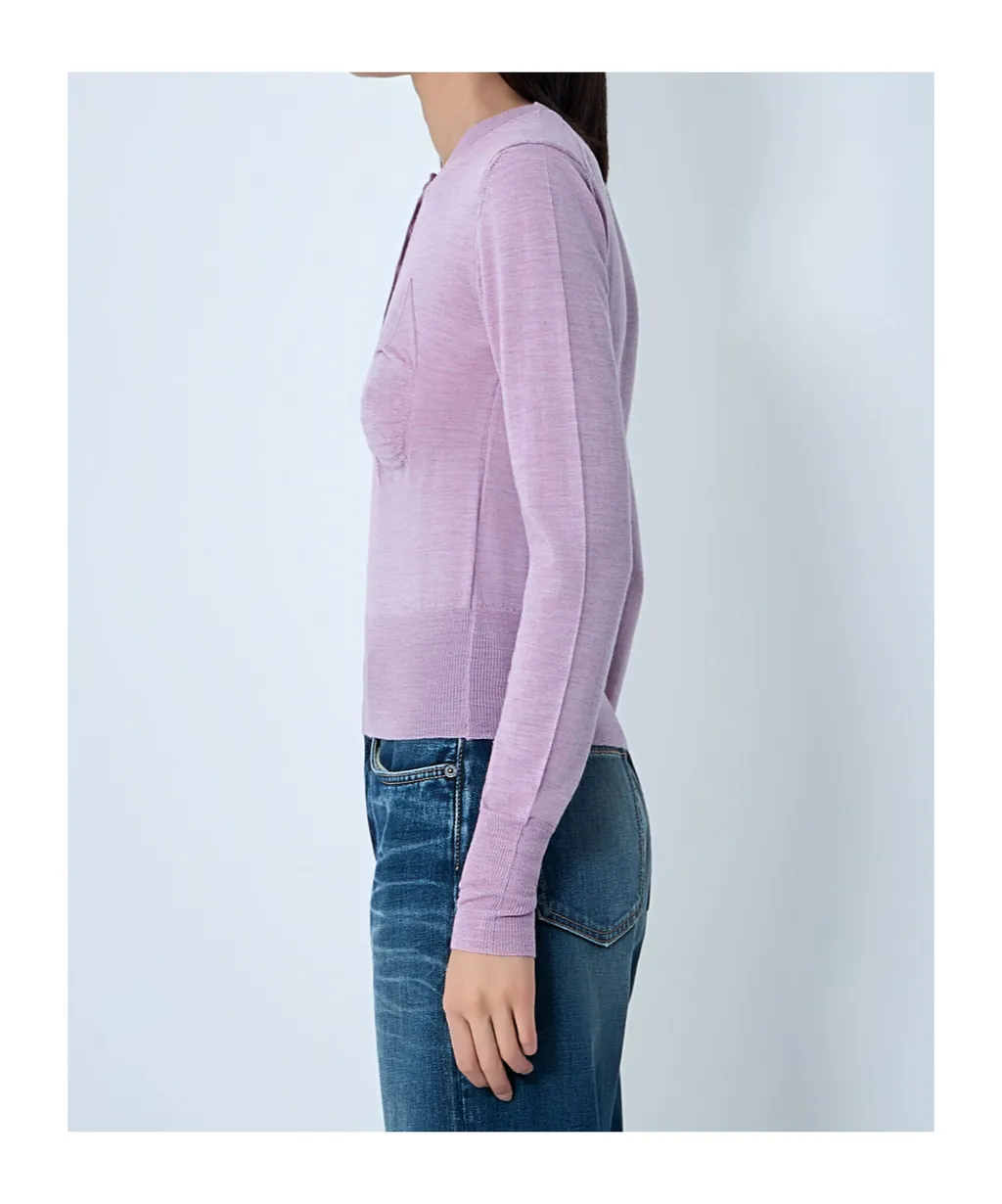 Buttoned Crewneck Jumper