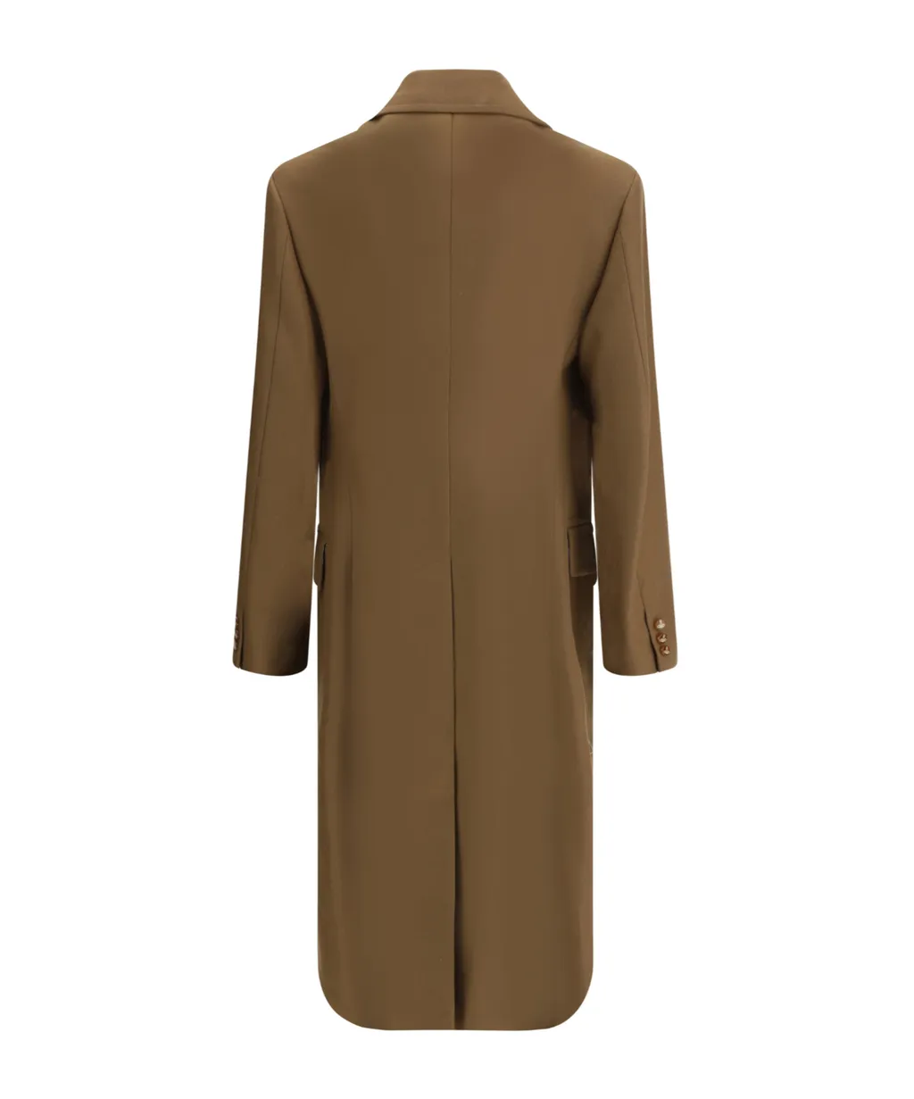 Double-Breasted Wool Coat