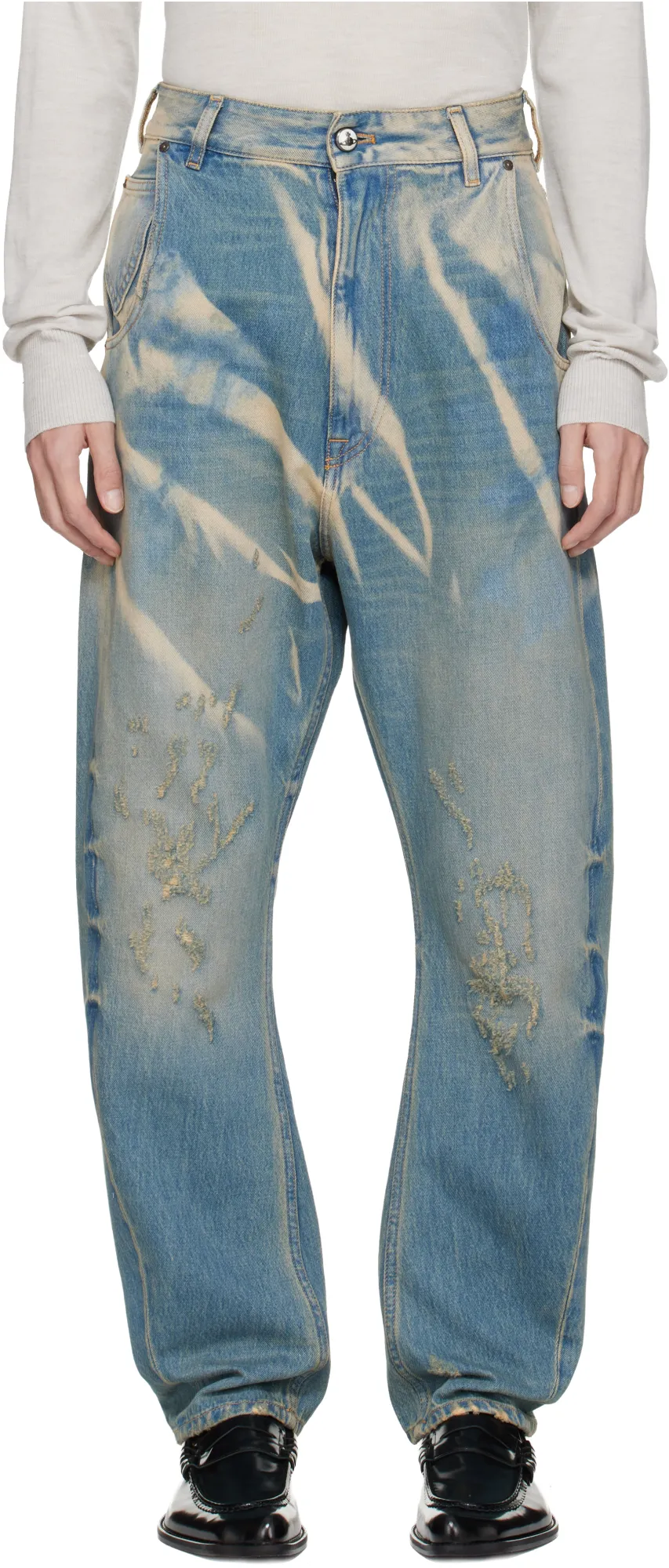 Mid-Rise Straight-Leg Jeans