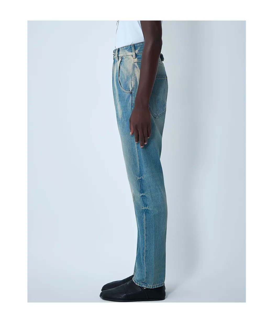 Mid-Rise Straight-Leg Jeans