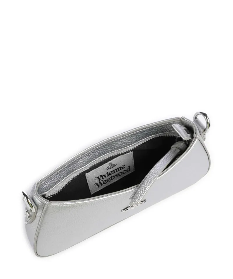 Orb-Plaque Top Zipped Shoulder Bag