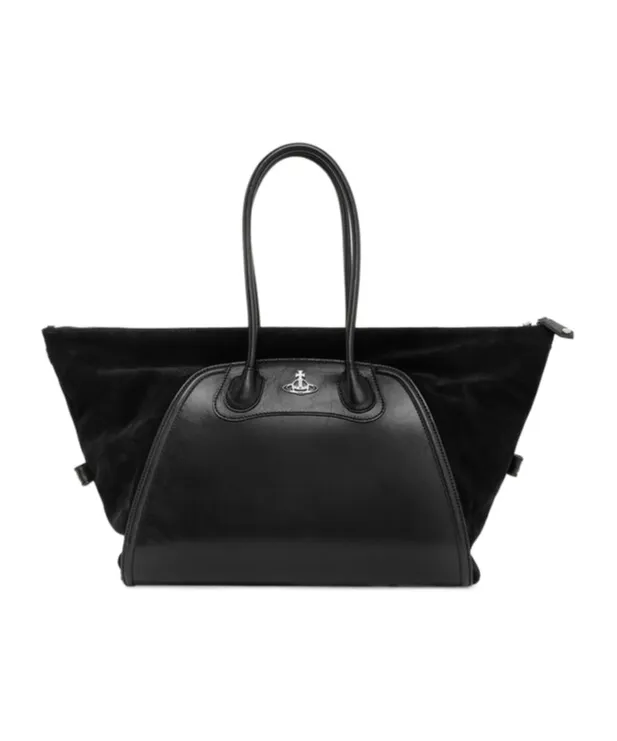 Shirley Curved Top-Handle Tote Bag Medium