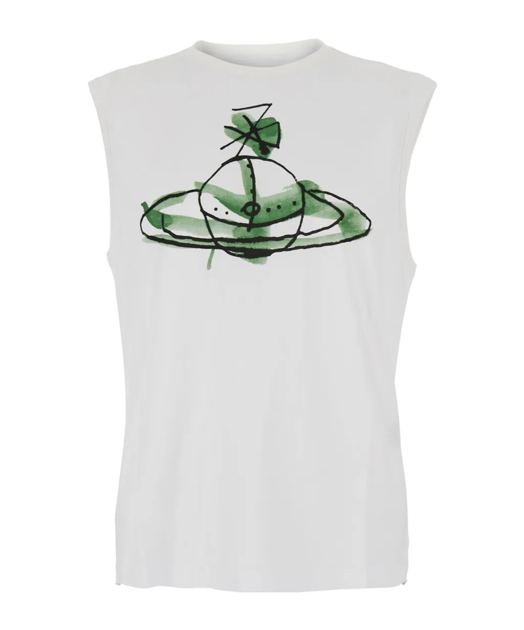 Orb Printed Sleeveless T-Shirt