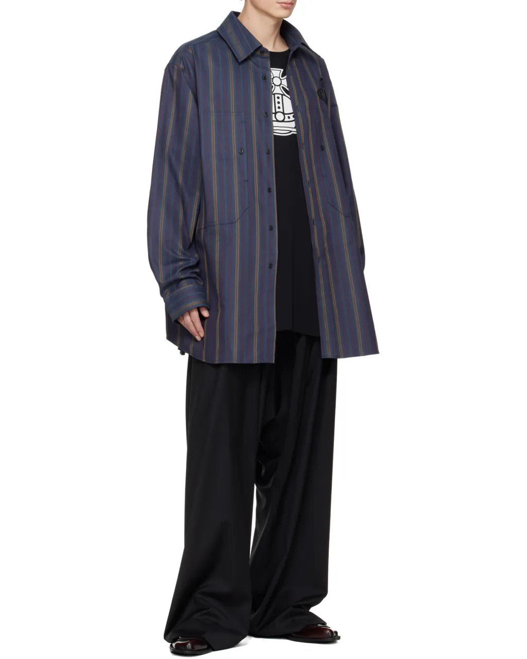 Logo-Patch Long-Sleeved Shirt