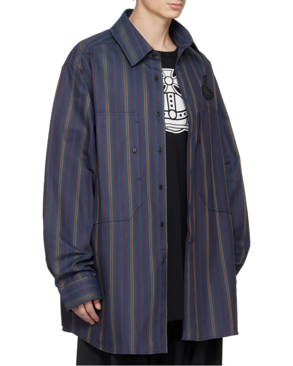 Logo-Patch Long-Sleeved Shirt