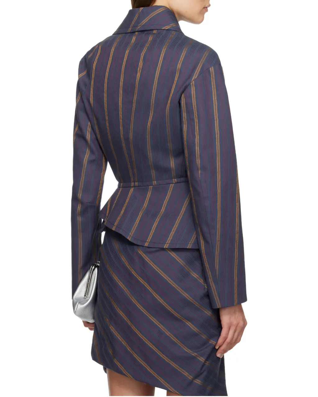 Striped Button-Up Jacket