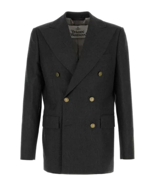 Double-Breasted Tailored Blazer