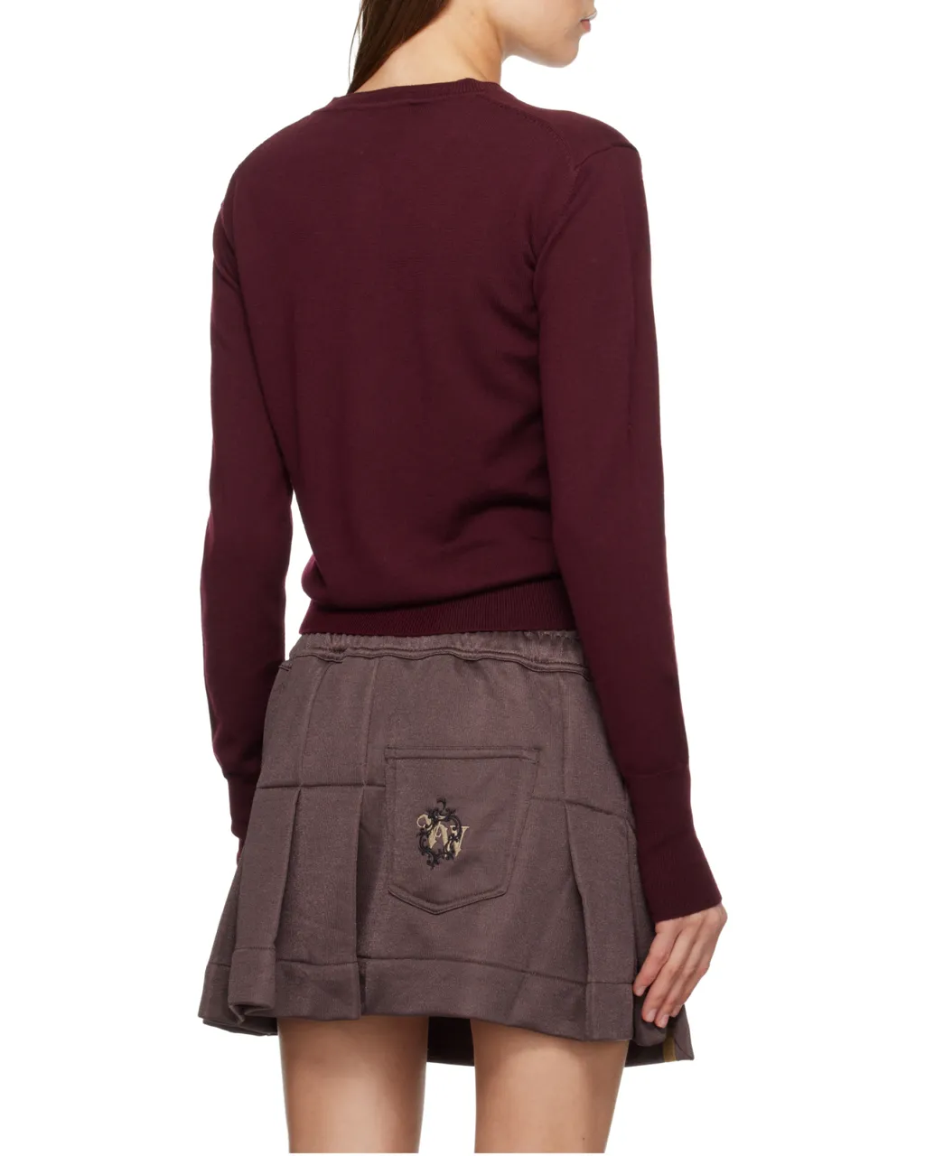 Orb-Embellished Virgin-Wool Cardigan