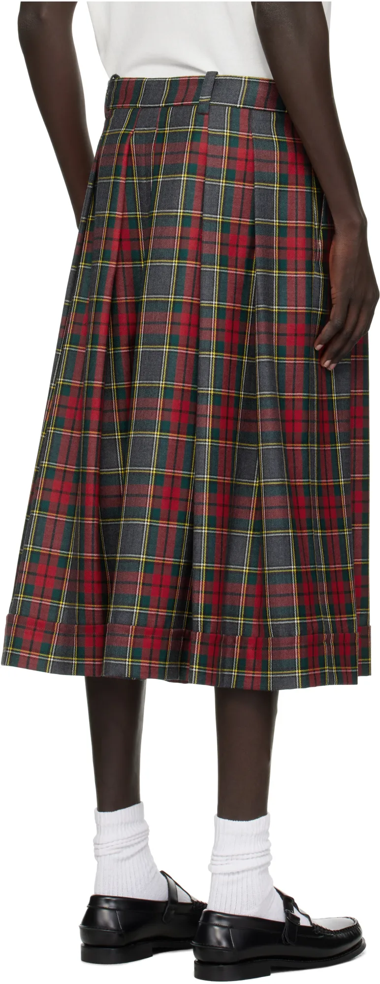 Pleated Tartan Skirt
