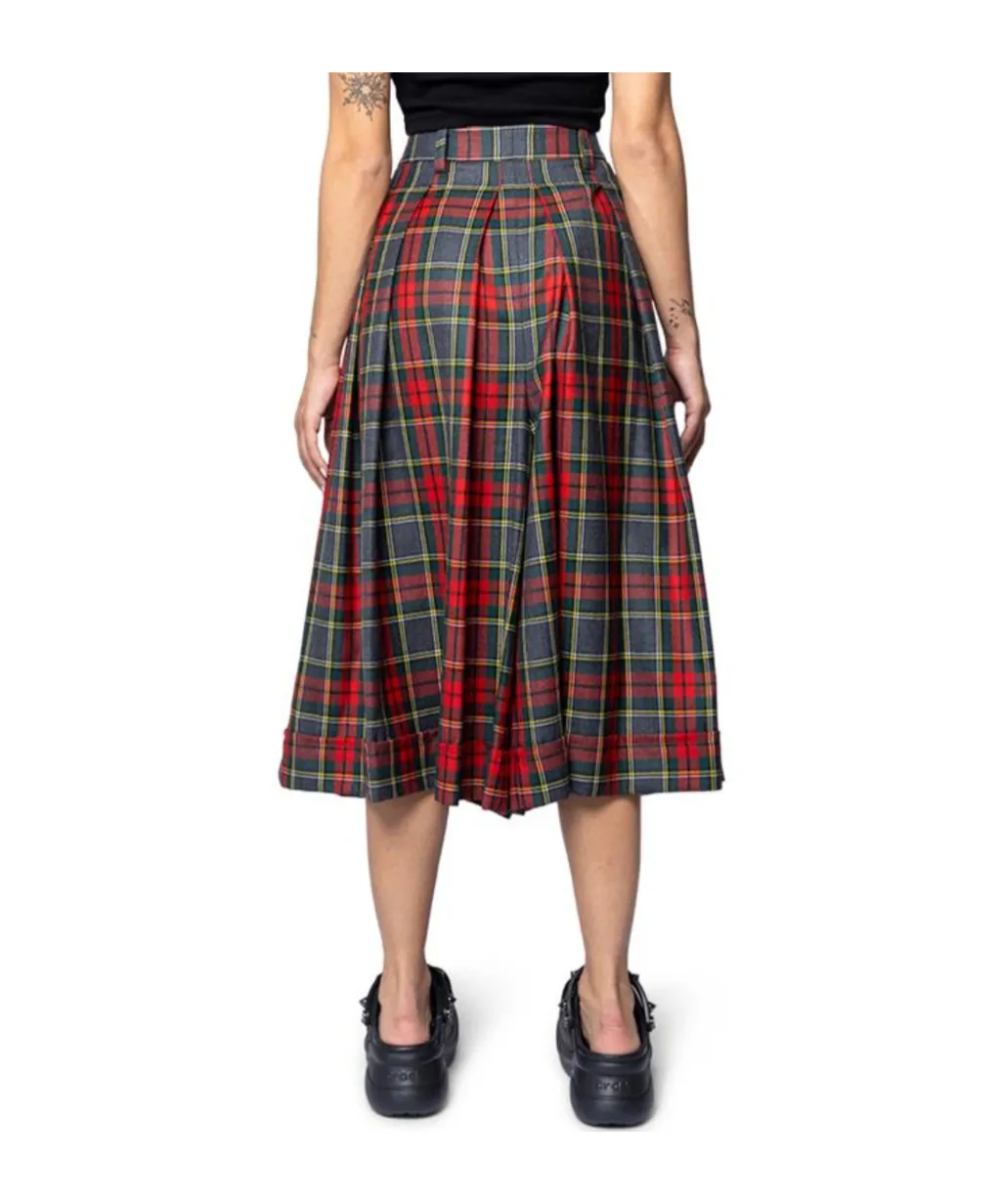 Pleated Tartan Skirt