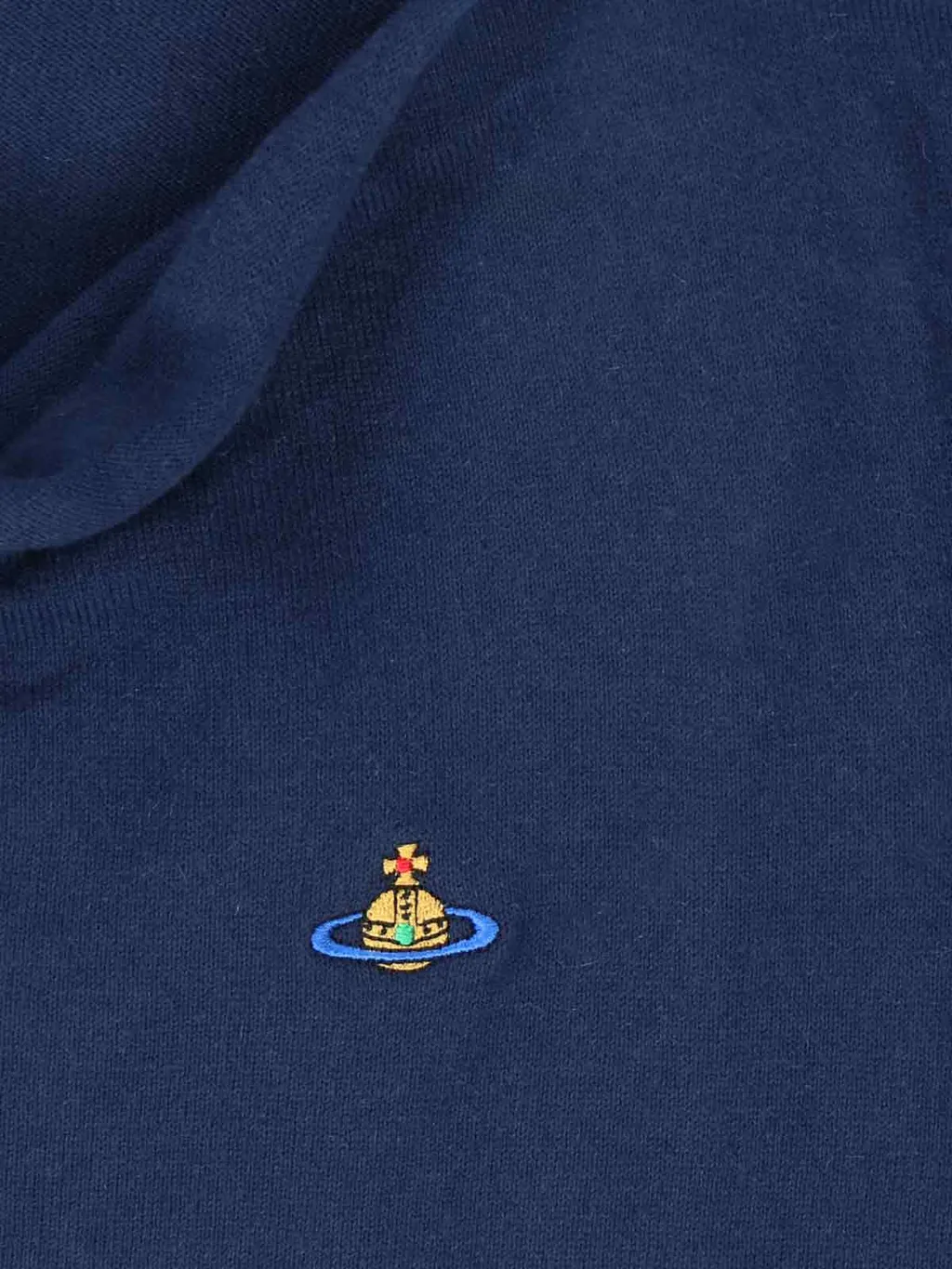 Logo Embroidered Boat Neck Jumper