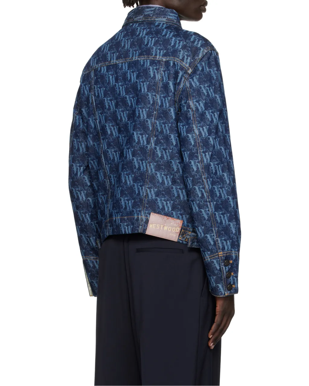 Logo-Print Denim Jacket