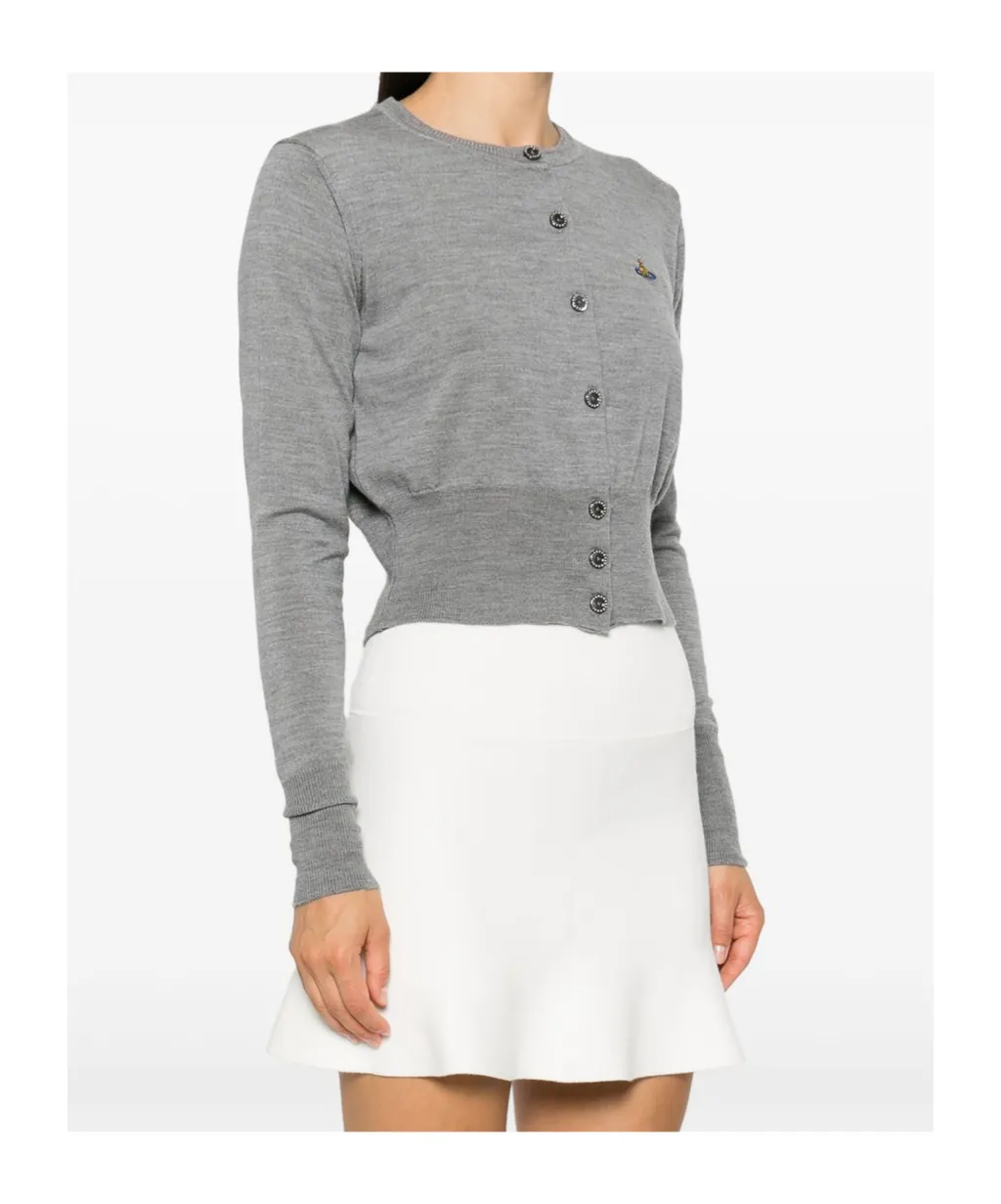 Bea Logo-Embroidery Cardigan