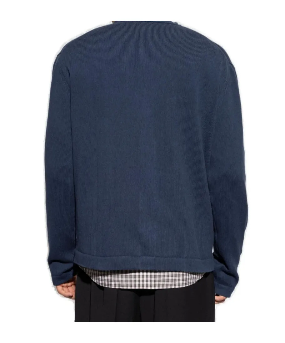 Orb Embroidered Buttoned Cardigan