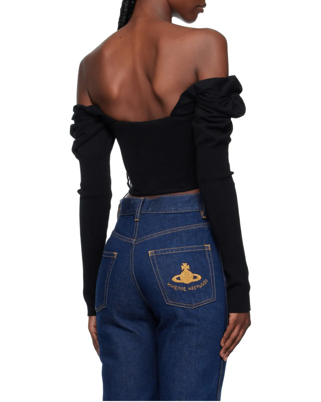Bea Puff-Sleeve Corset Top