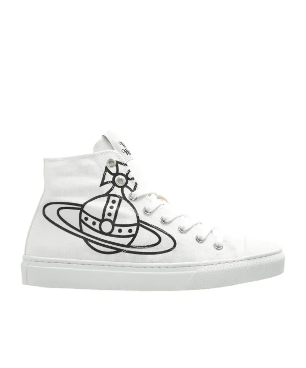 Orb-Logo High-Top Trainers