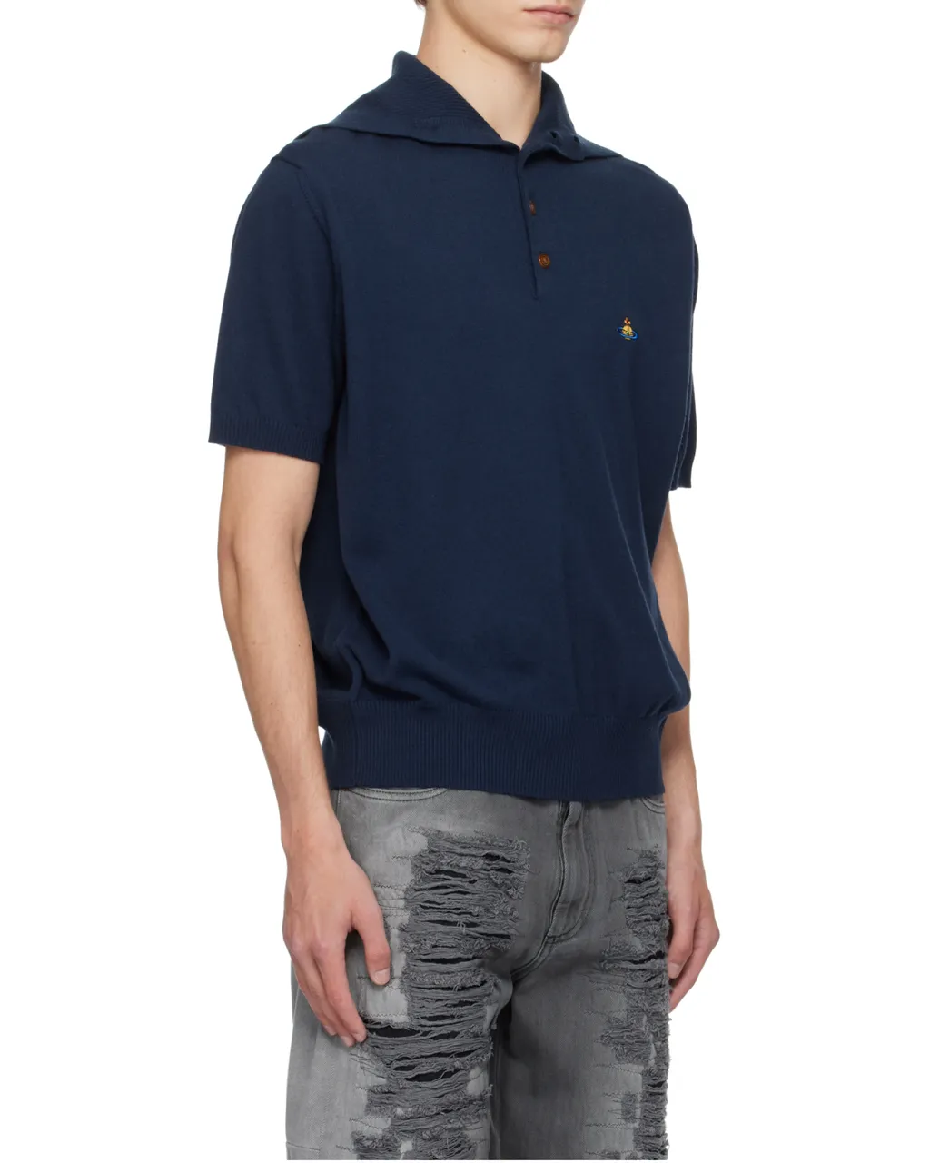 Orb-Embroidered Polo Shirt