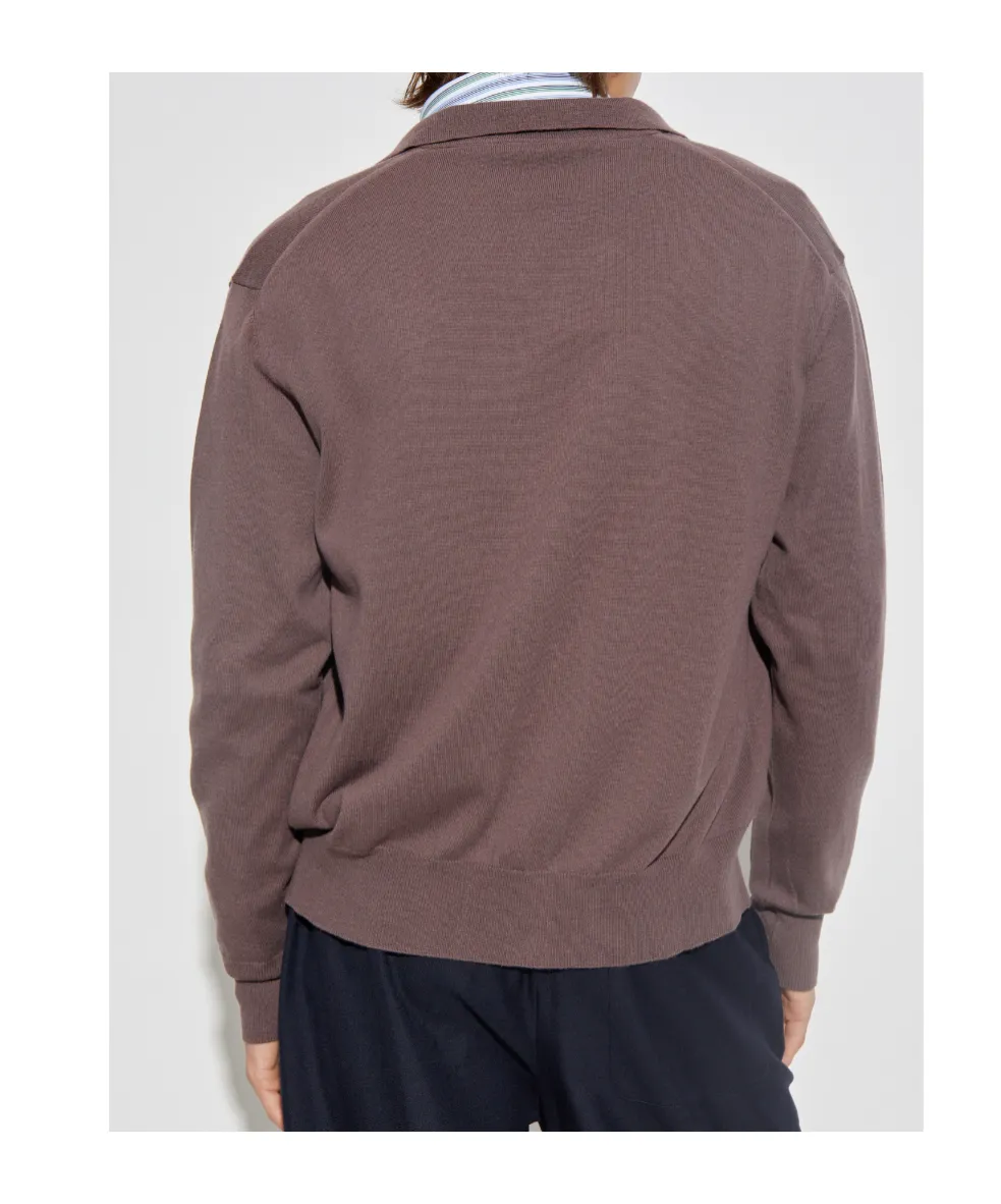 Orb-Embroidered Button-Down Cardigan
