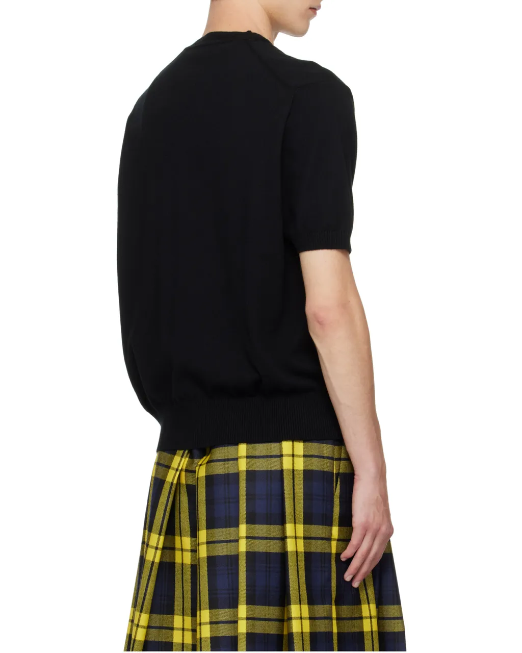 Logo-Embroidered Short-Sleeve Sweater
