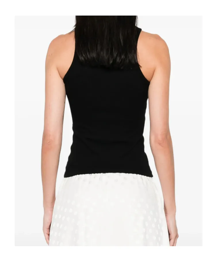 90S Orb-Embellished Ribbed Tank Top