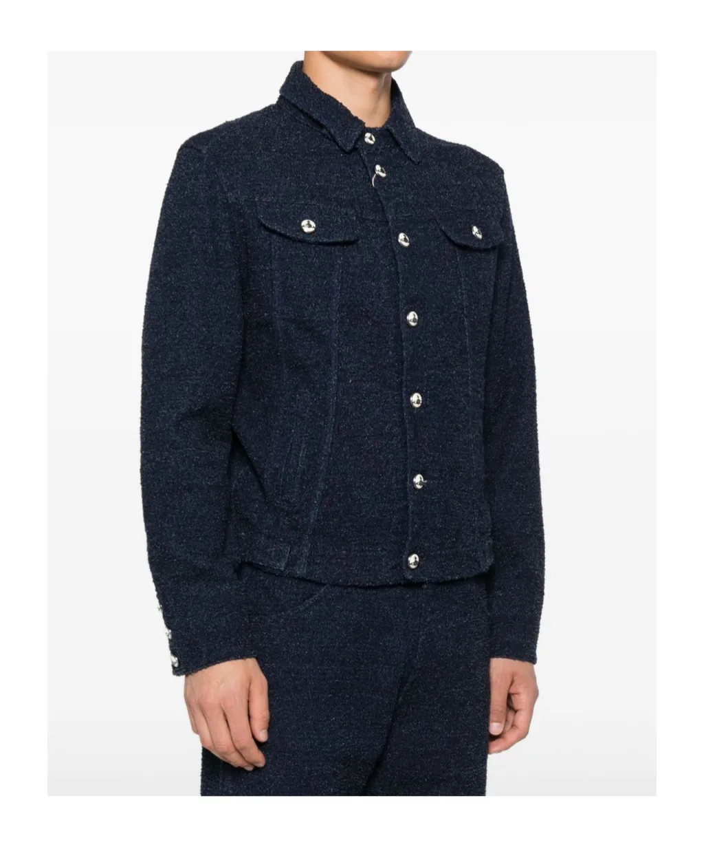 Button-Fastening Denim Jacket