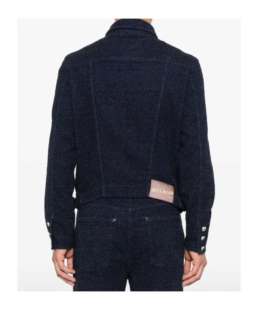 Button-Fastening Denim Jacket