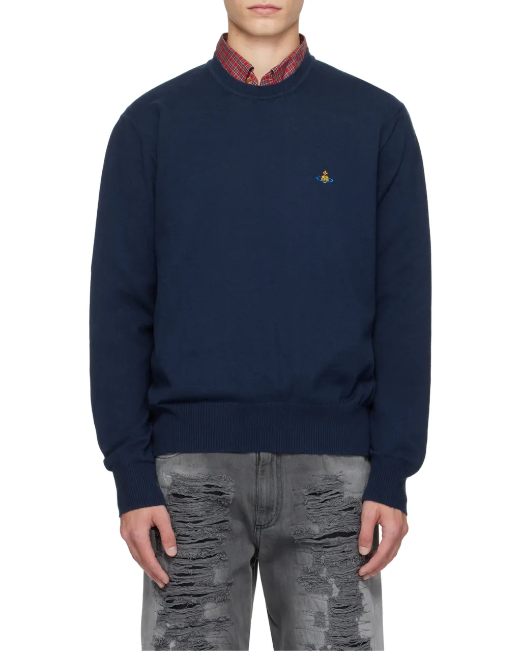 Alex Orb-Embellished Cotton-Cashmere Sweater