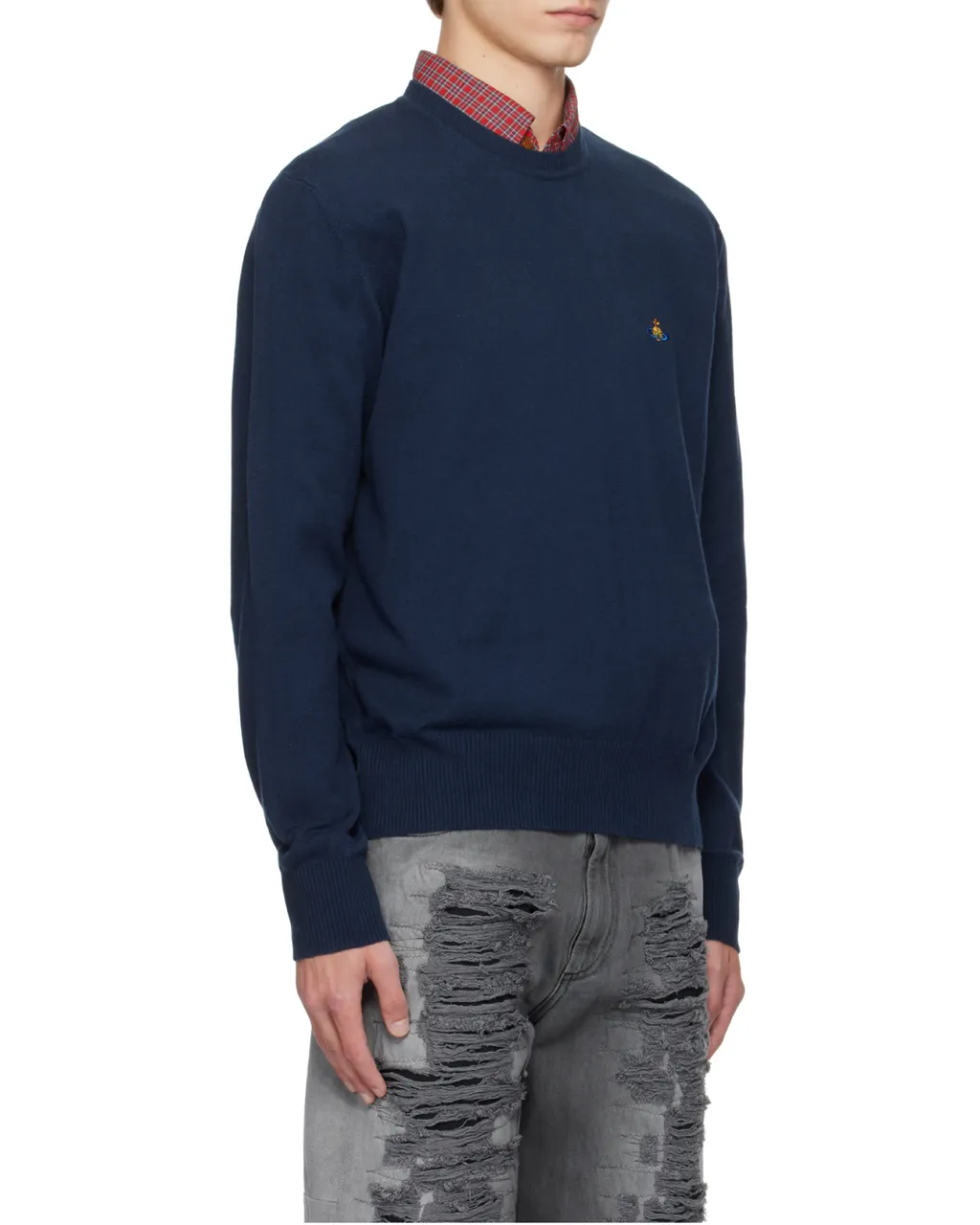 Alex Orb-Embellished Cotton-Cashmere Sweater