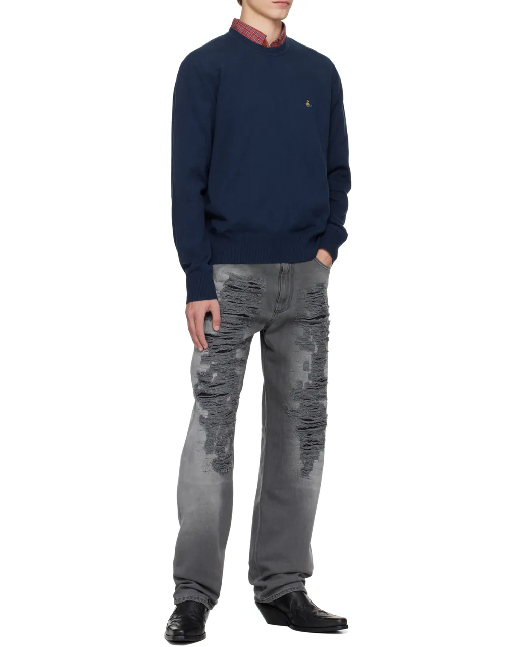 Alex Orb-Embellished Cotton-Cashmere Sweater