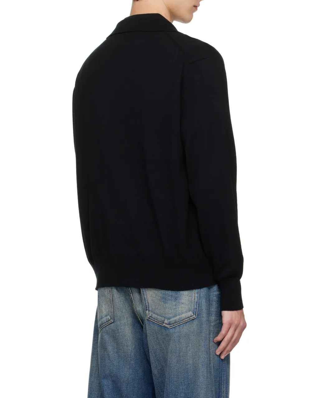Orb-Embroidered V-Neck Cardigan
