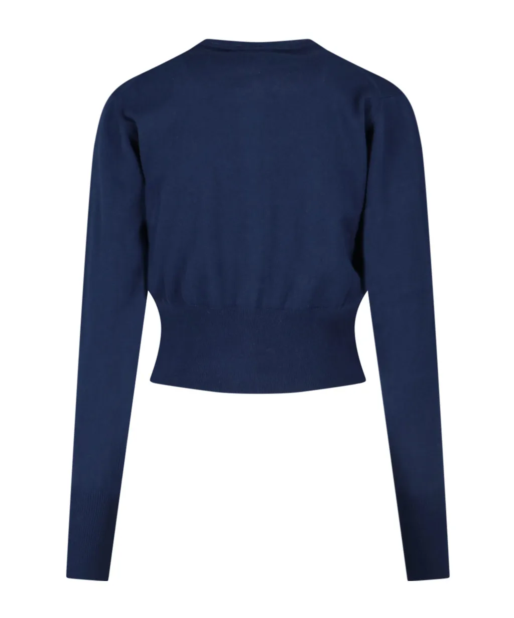Orb Buttoned Long-Sleeved Cardigan