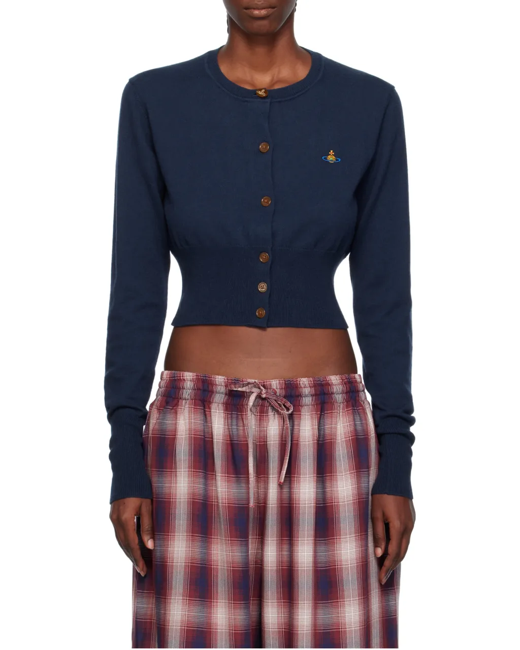 Orb Buttoned Long-Sleeved Cardigan