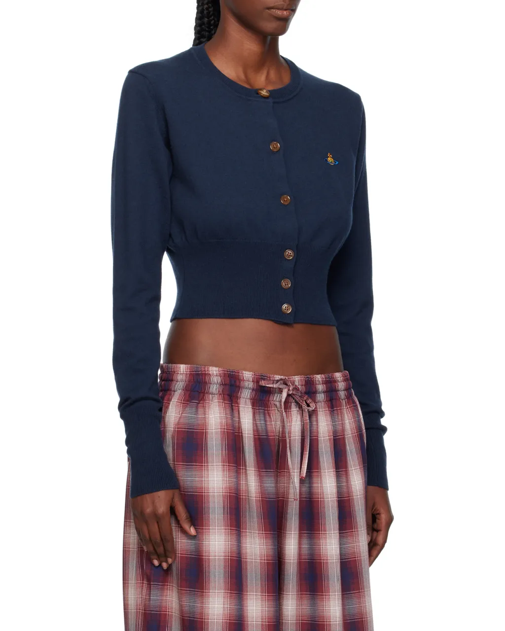 Orb Buttoned Long-Sleeved Cardigan