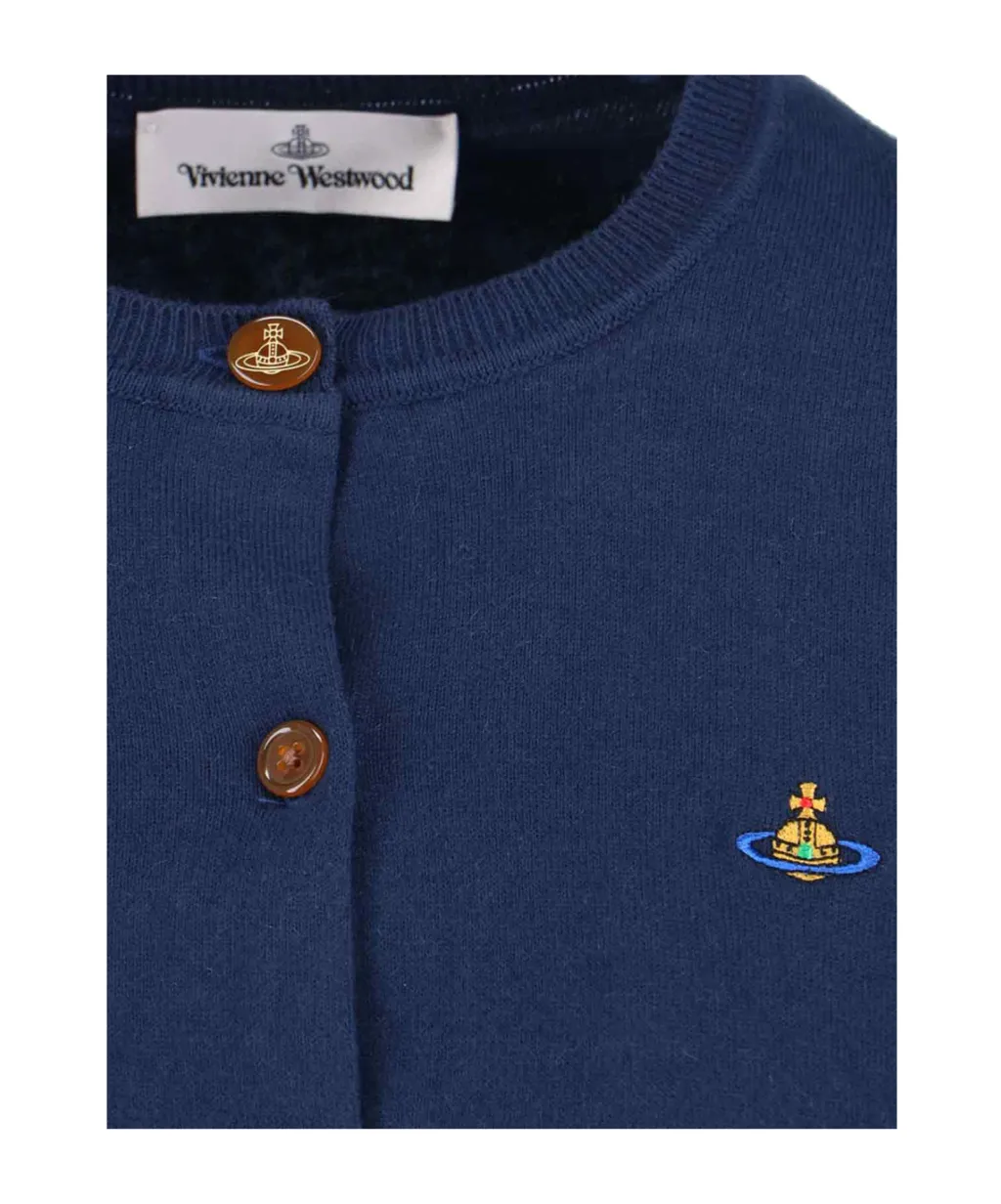 Orb Buttoned Long-Sleeved Cardigan