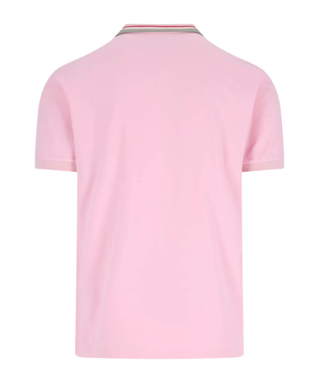 Short Sleeved Orb-Embroidered Polo Shirt