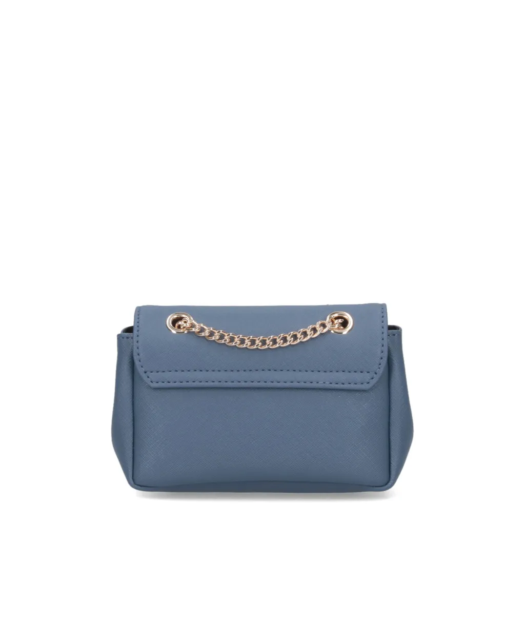 Orb Plaque Foldover Top Shoulder Bag
