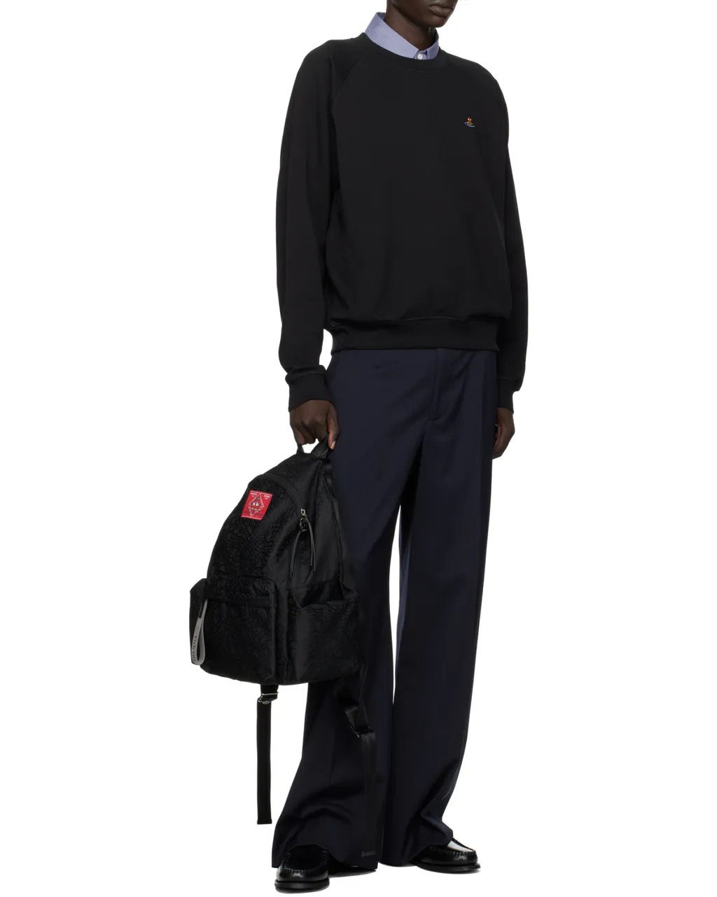 Logo Embroidered Crewneck Sweatshirt