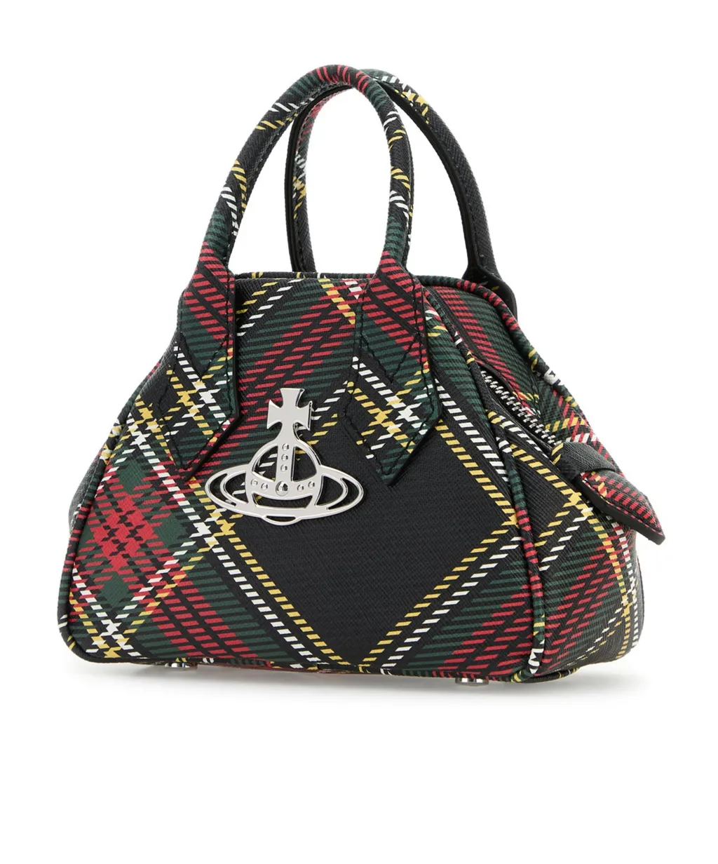 Mini Yasmine Checked Tote Bag
