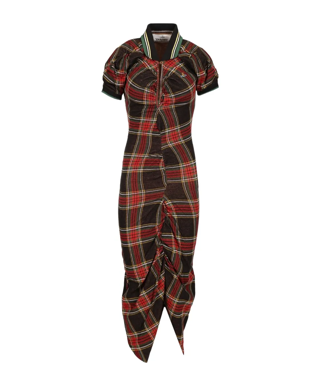 Checked Pulling Dress