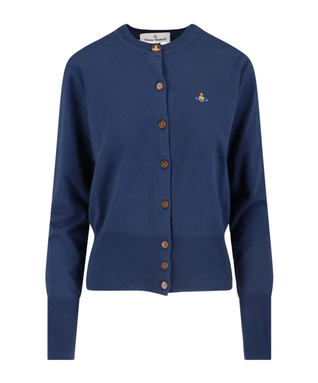 Orb Embroidered Knitted Cardigan