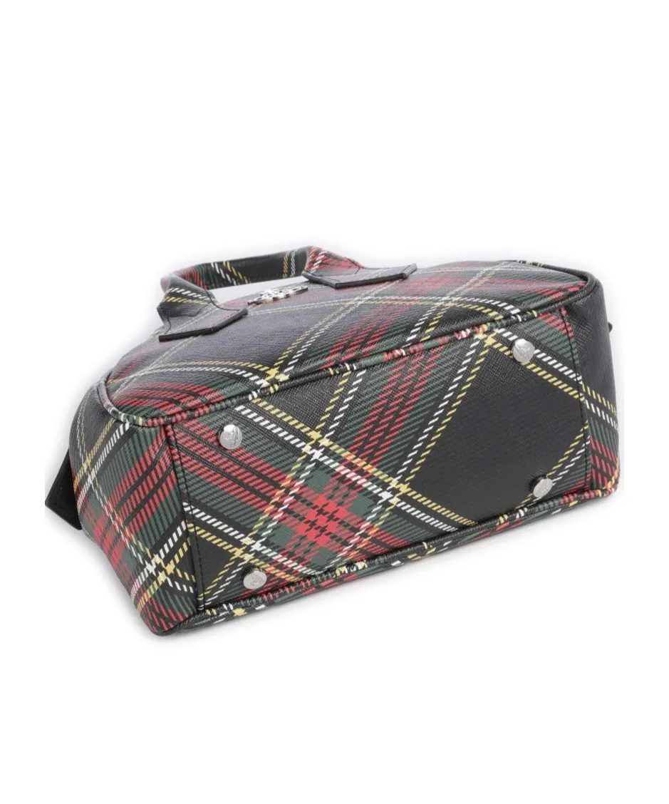 Yasmine Checked Small Tote Bag