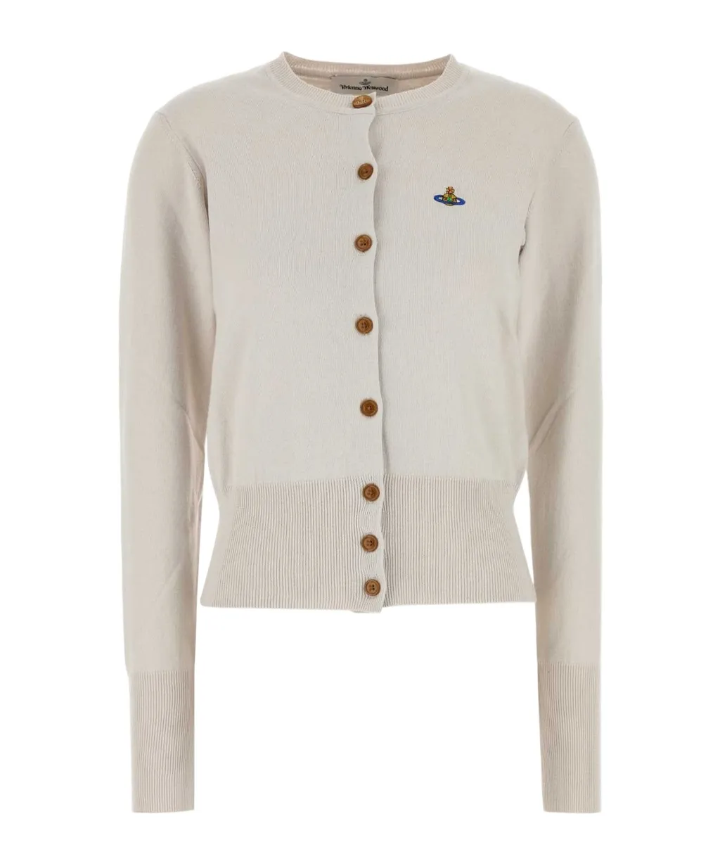 Orb Embroidered Knit Cardigan